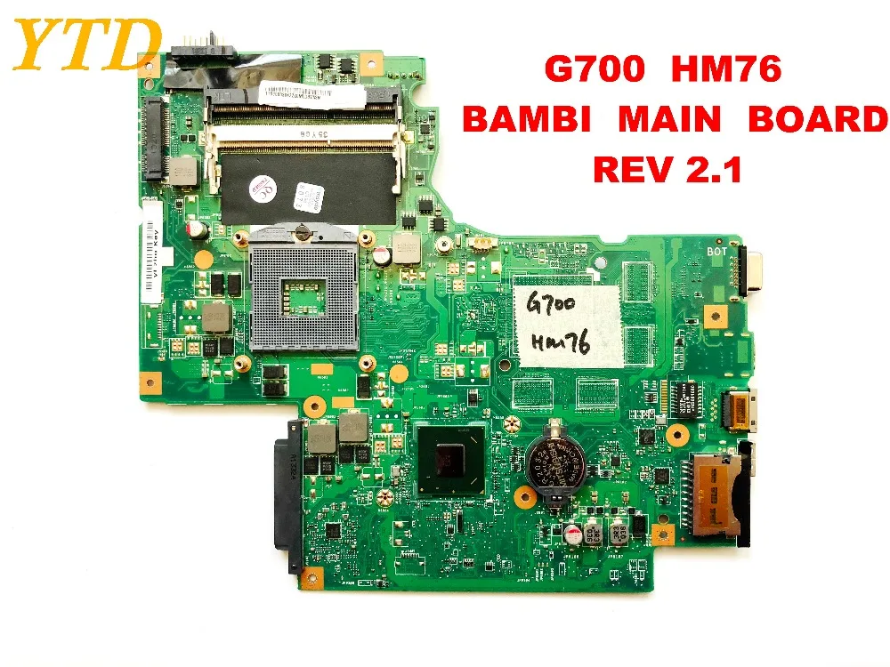 Оригинальная материнская плата для ноутбука lenovo G700 HM76 бамби REV 2 1 протестирована