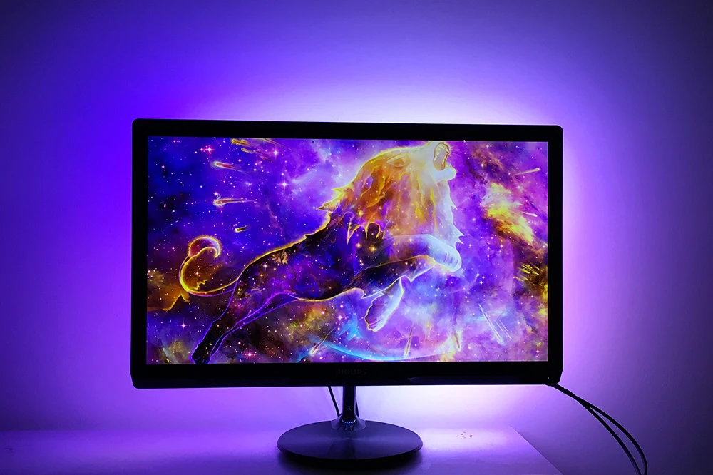 Легко DIY Ambilight RGB WS2812B Светодиодная лента полный набор ТВ Настольный ПК экран монитор мечта экран тыловая подсветка 1 м 2 м 3M 4M 5 м