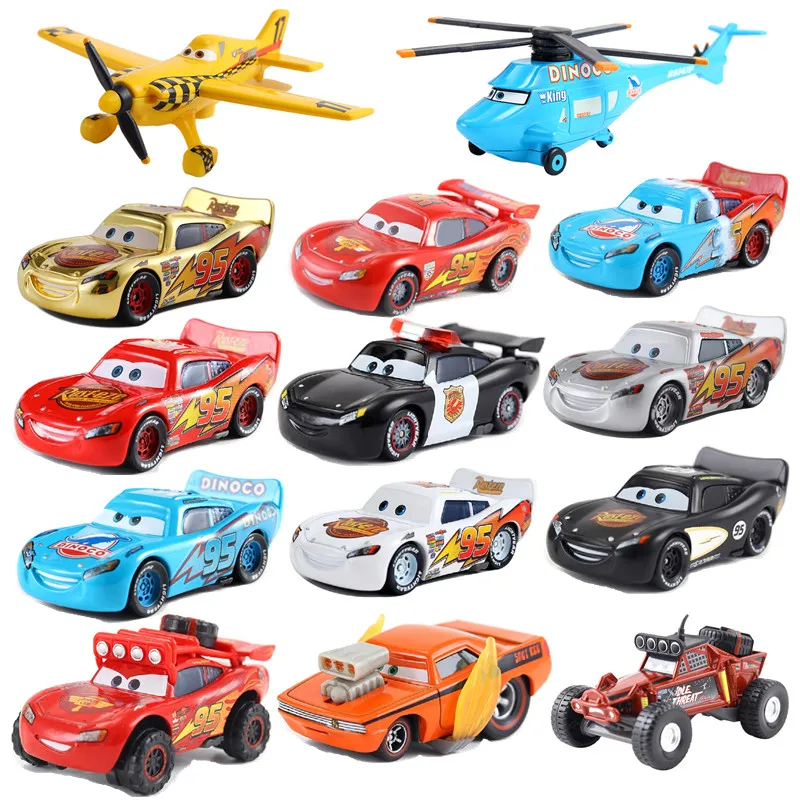 Disney Pixar машина 3 машинный гараж из 2 McQueen игрушечных автомобилей 1:55 литого металла