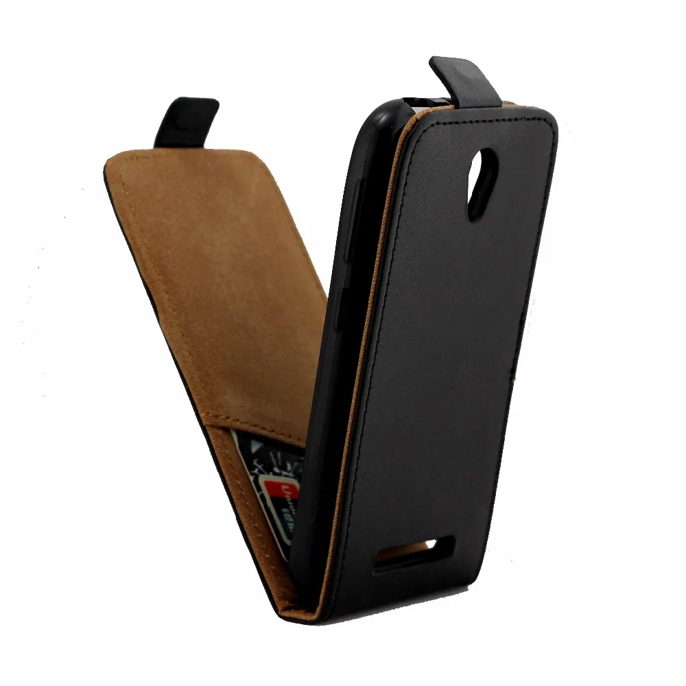 Бизнес кожаный чехол для Coque zte лезвие A110 Вертикальная откидная крышка Card Slot