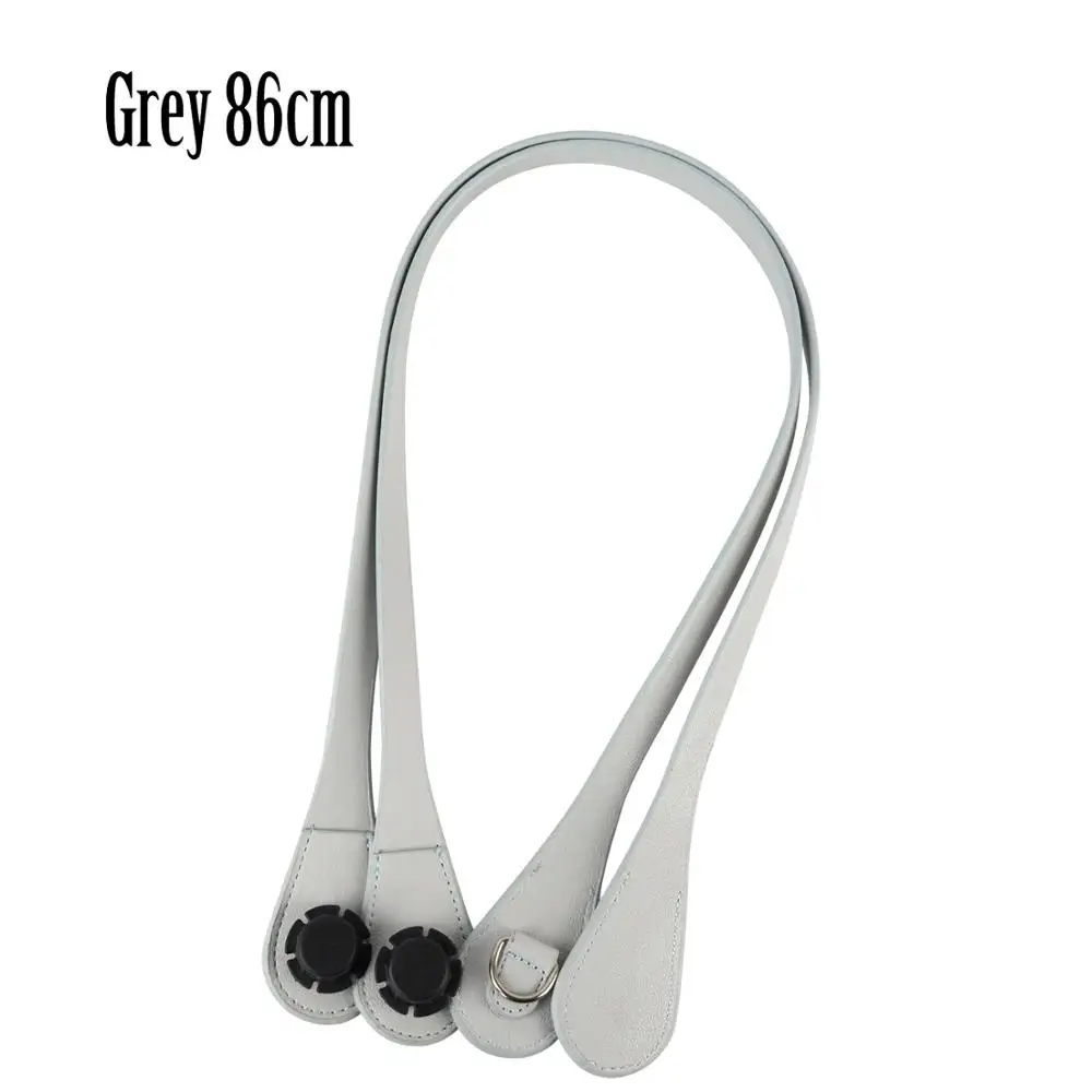 Grey 86cm Новинка, тонкие ручки 51 см, 86 см, с d-образной пряжкой, с Каплевидным концом, искусственная кожа, ручки для OBag, цепочка, подвеска для EVA O Bag Body - Цвет: Grey 86cm