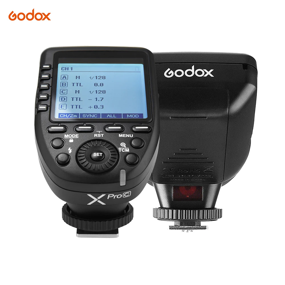 Передатчик триггера вспышки Godox Xpro C E TTL II 2 4 ГГц беспроводная поддержка