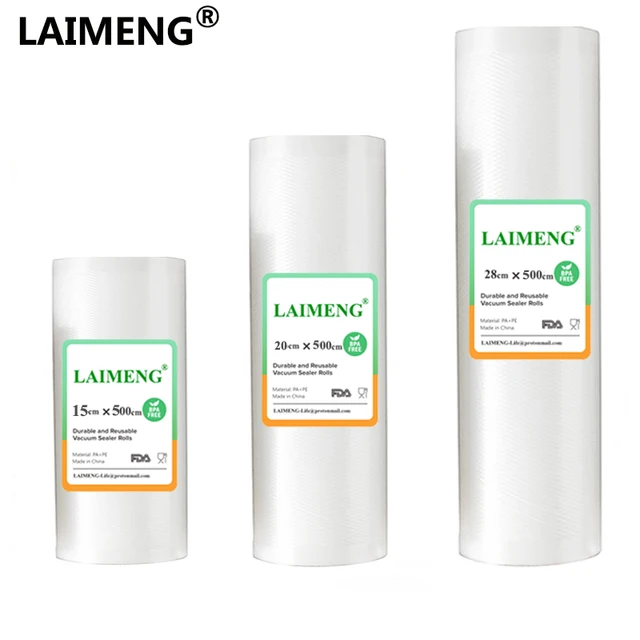 Вакуумные пакеты для упаковки пищевых продуктов LAIMENG R133 с функциями упаковка и хранение продуктов, вакуумная упаковка, технология Sous Vide, рулоны 3 шт|Бытовая техника|| | АлиЭкспресс