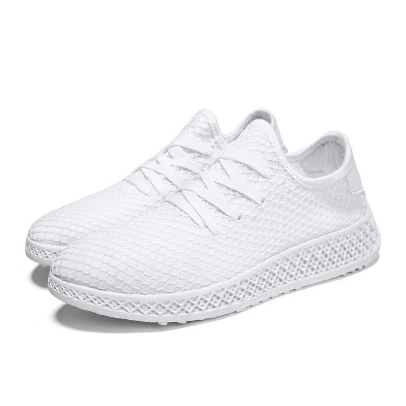 Coolcept 4 Color Men Casual Shoes Round Toe Lace Up Flats Mesh Breathable Daily Leisure Male Footwear Size 39-44 | Обувь