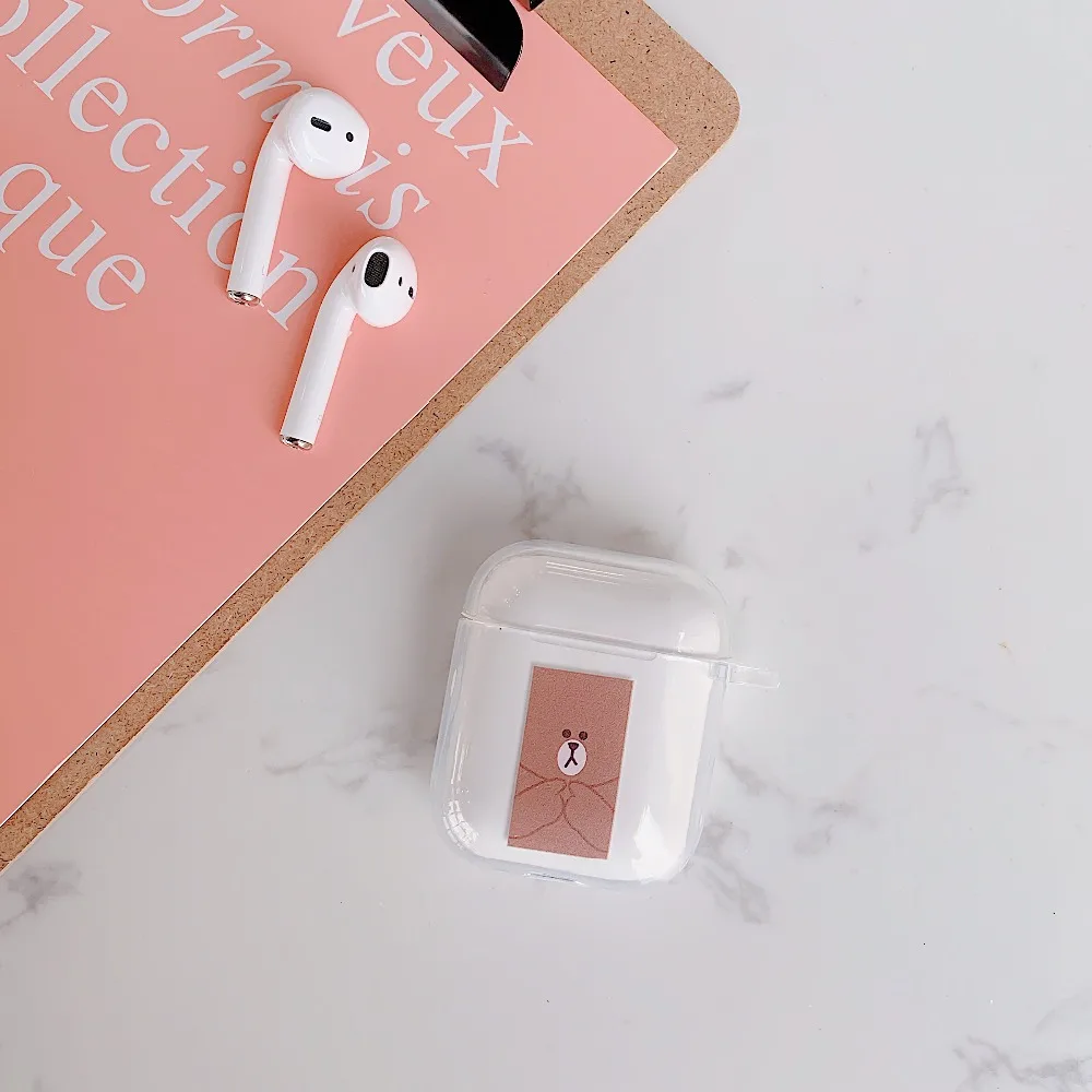 Мультяшные розовые Пантеры и животные, беспроводные Bluetooth наушники, милый чехол для Apple AirPods, силиконовая зарядка