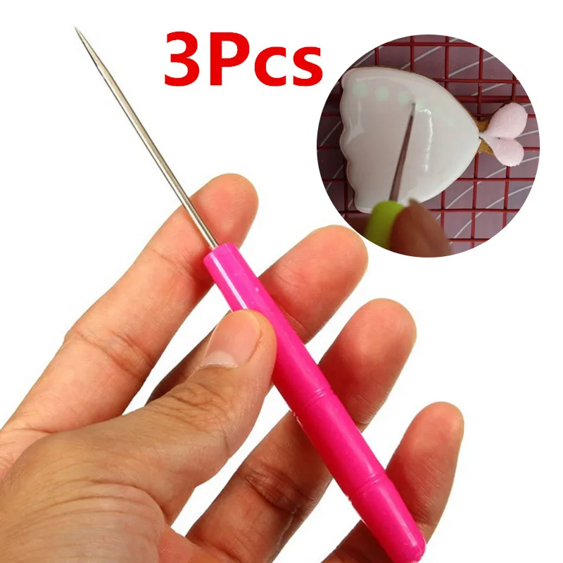 3 шт. иглы для нанесения глазури на печенье стеки формы работы с сахарной мастикой