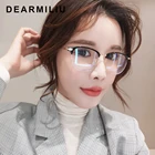 Очки компьютерные DEARMILIU TR90, квадратные антибликовые светодиодные очки для чтения с защитой от синего света, игровые очки