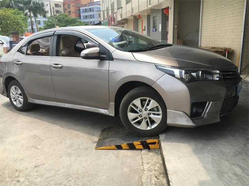 2 шт для Toyota corolla бампер губы год PP пластиковый комплект кузова бампер губы спойлер Спорт