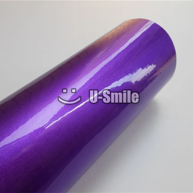 Лучшее Качество Фиолетовый Глянец конфетный фиолетовый виниловая пленка