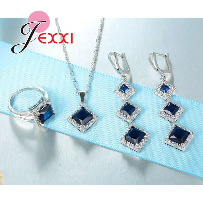 Комплект из колье серёг и кольца с фианитом|fashion jewelry set|jewelry setsjewelry sets fashion |
