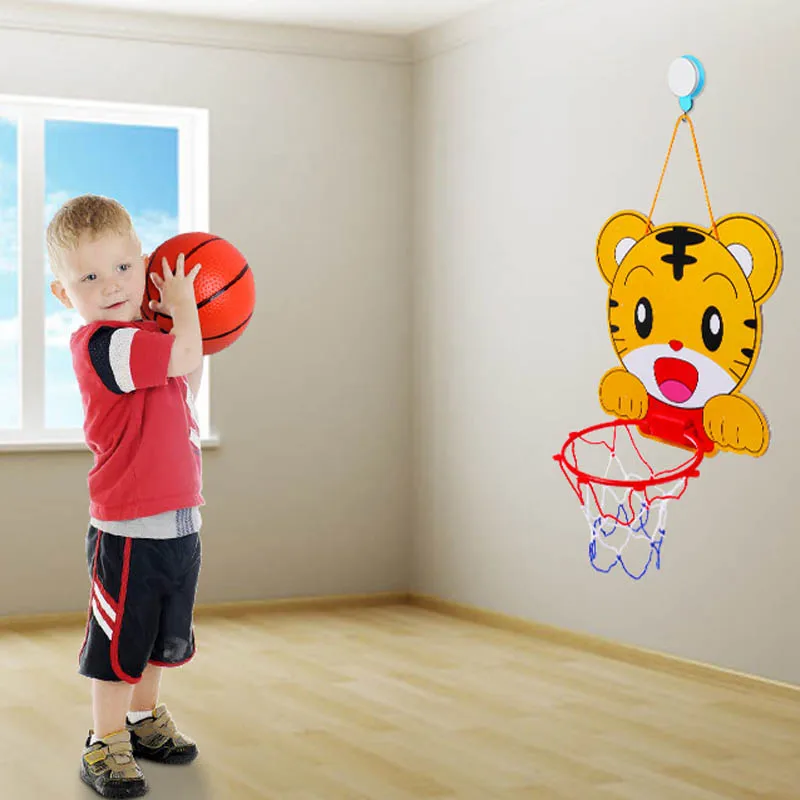 

Крытый Регулируемый висячий баскетбольный обруч нетбол портативный пластиковый мини баскетбольная коробка с мячом детская игра