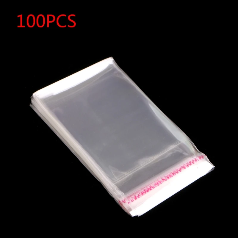 Лот 100 шт. 5 размеров OPP прозрачные уплотнения Pack самоклеющиеся украшения сумок Пластик - Цвет: 10x15cm