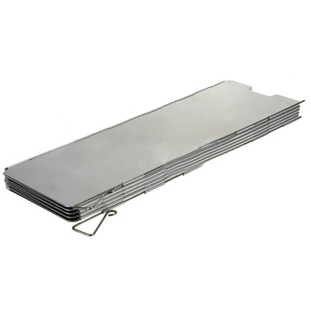 10 пластин открытый походная плита раза ветрозащитный экран плиты Серебро