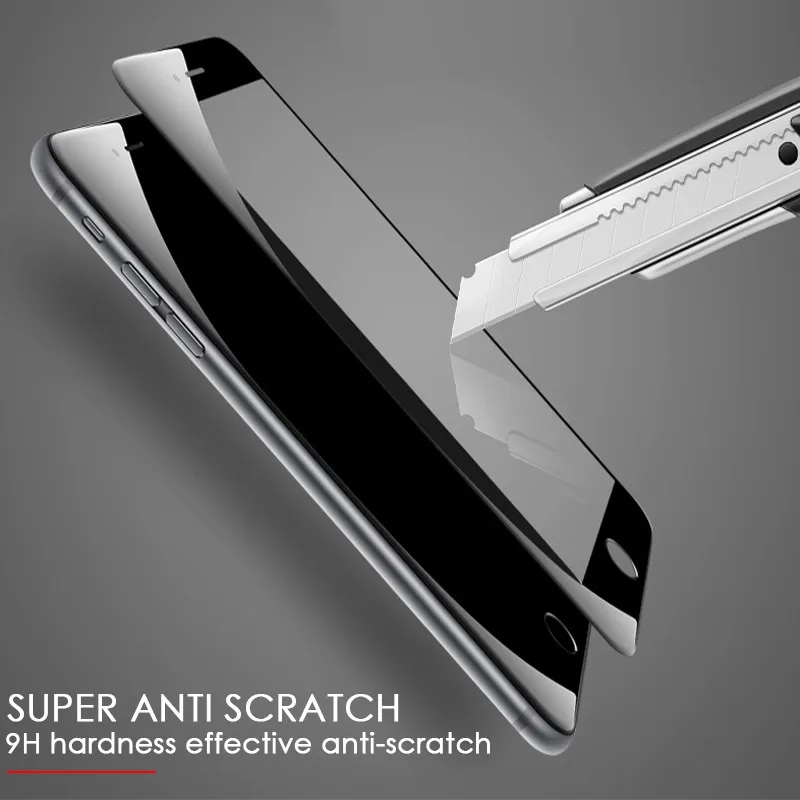 0 26 мм 5D 9H закаленное защитное стекло на iphone 6 6S 7 8 Plus X Премиум Защитная пленка