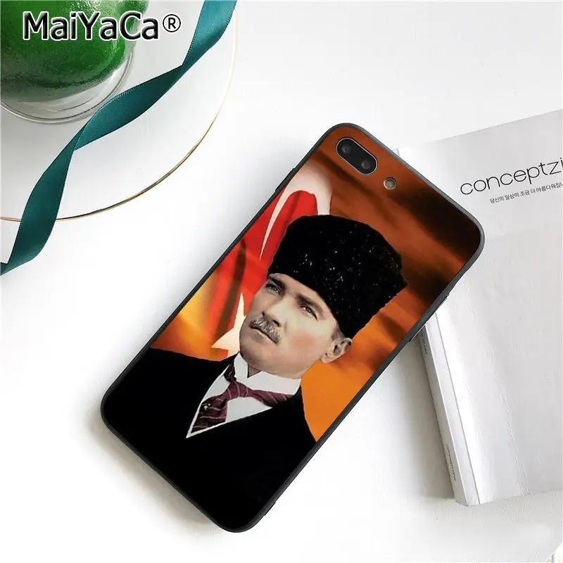Чехол для телефона MaiYaCa Turkey Mustafa kemale Ataturk для iphone 11 Pro 11Pro MAX 6S 6plus 7 7plus 8 8Plus X Xs MAX 5 5S XR 10