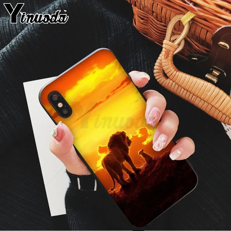 Yinuoda черный ТПУ мягкий резиновый чехол для телефона Apple iPhone 8 7 6 6S Plus X XS MAX 5 5S SE