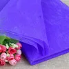 dark purple 20 шт./лот цветная оберточная бумага для DIY свадьбы/Цветочный декор 50*50 см подарочная упаковочная бумага 10-001 - Цвет: dark purple