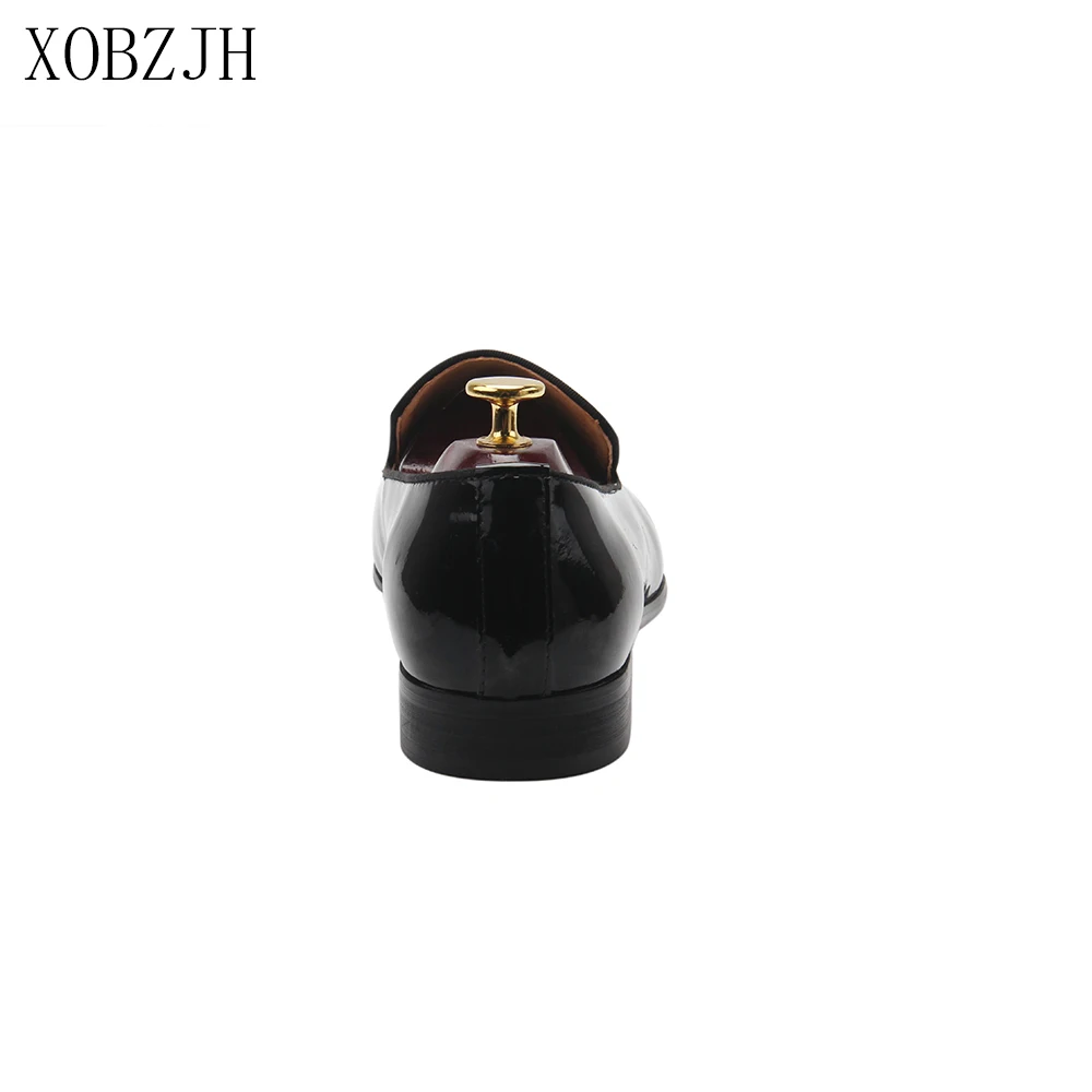XOBZJH/Мужская обувь; мужские туфли-оксфорды из натуральной кожи; Цвет Черный; коллекция года; модельные туфли для торжественных случаев; кожаные рабочие туфли для свадебной вечеринки; большие размеры