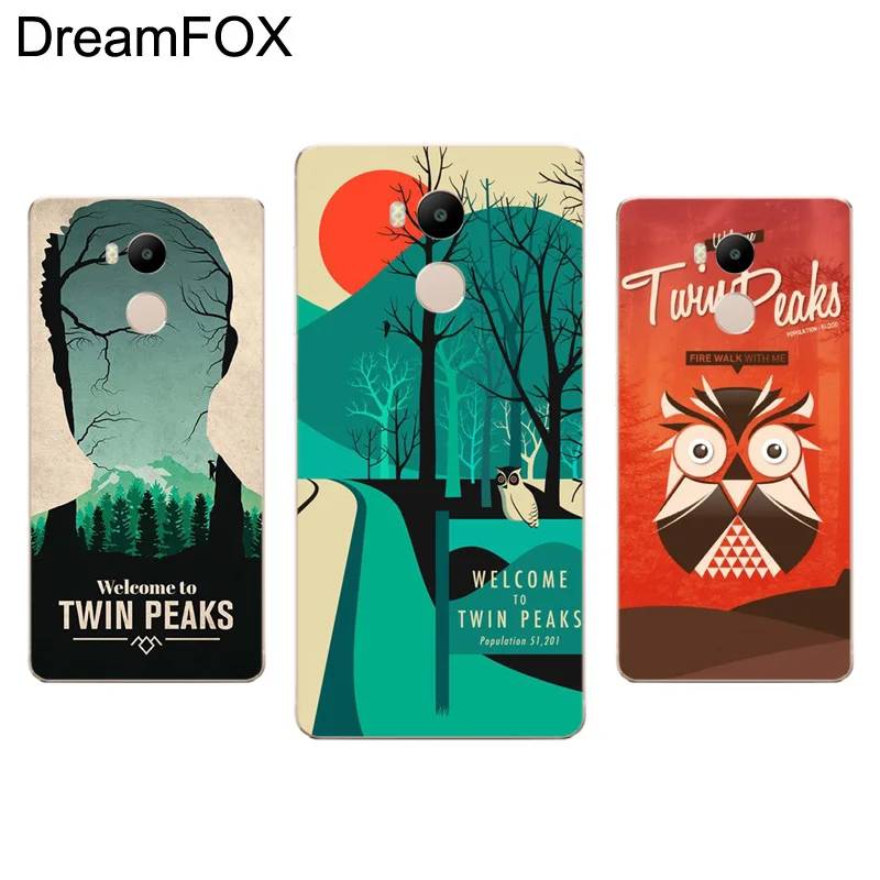 DREAMFOX L406 Welcome To Twin Peaks Soft TPU Silicone Case Cover For Xiaomi Redmi Note 3 4 4X 5 5A 6 7 Pro Global |