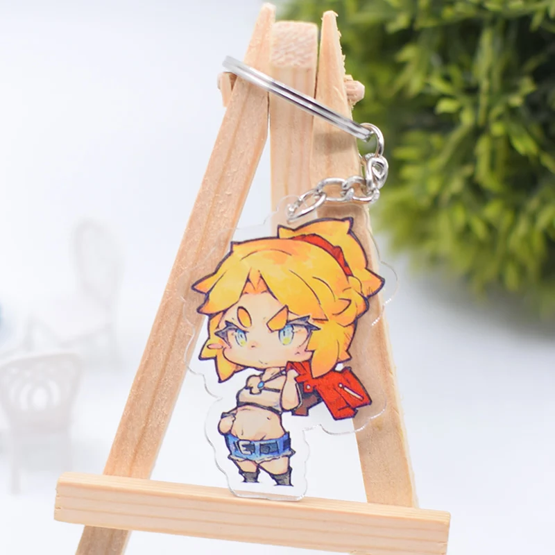 Fate Grand Order брелок милый двухсторонний FGO Saber/Archer акриловый брелок Подвеска Аниме аксессуары брелок с фигурками из мультфильмов DBS1P - Цвет: Mordred