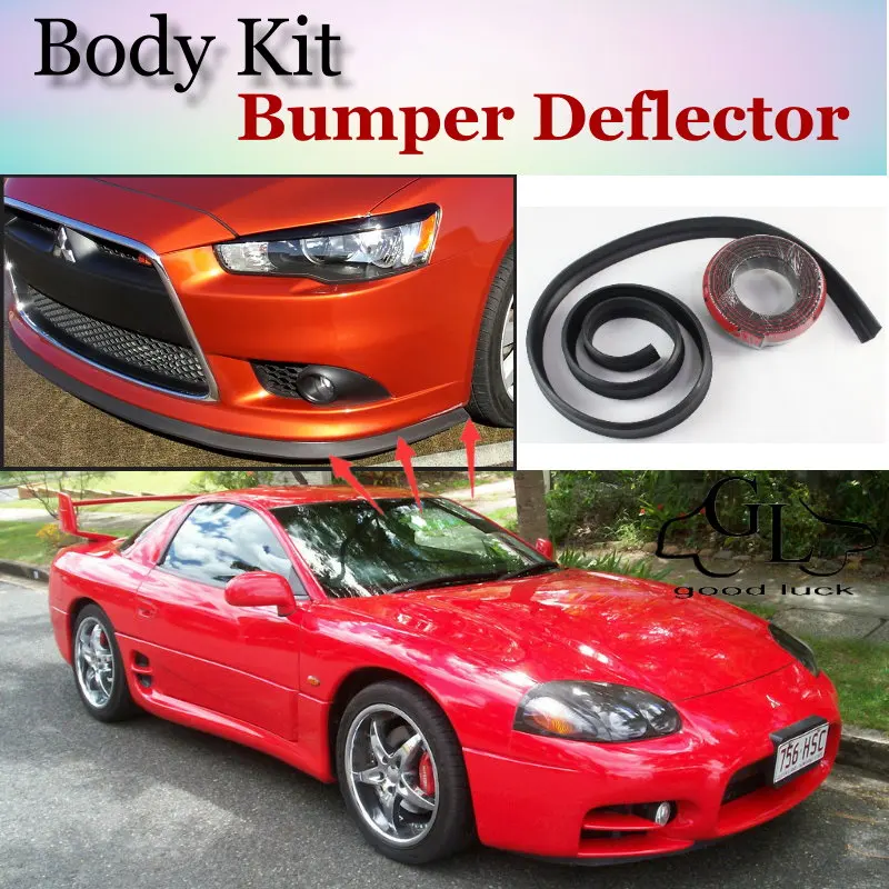 Дефлектор губ бампера губы для Mitsubishi GTO Dodge Stealth передний спойлер юбка тюнинга