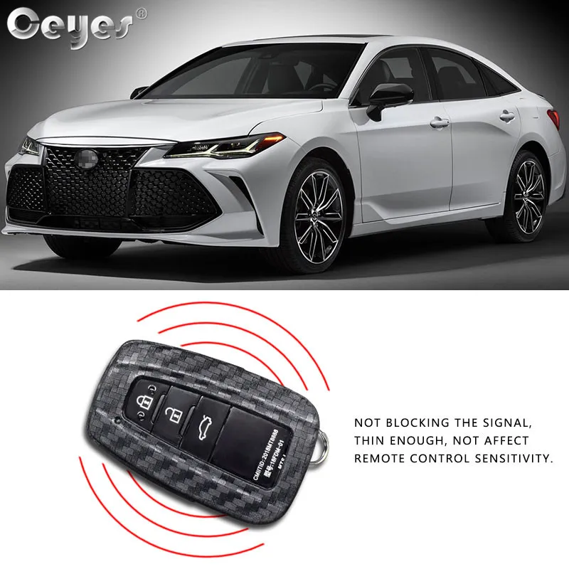 Ceyes автомобильные аксессуары стильный защитный чехол для Toyota C HR Camry CHR C-HR Prius Corolla RAV4 Prado 2 3 4 кнопки