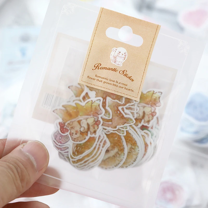 Случайный 70 шт. акварель этикетки Стикеры s Декоративные Скрапбукинг DIY дневник