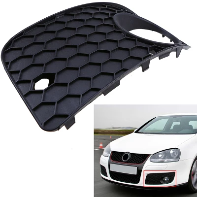 1 Pcs Left POSSBAY Car Lower Grille Bumper Vent Fog Light Lamp Grill Racing Grills for VW Golf MK5 GTI 2004 2005 2006 2007 2008 2009 - Цвет: 1 Pcs Left