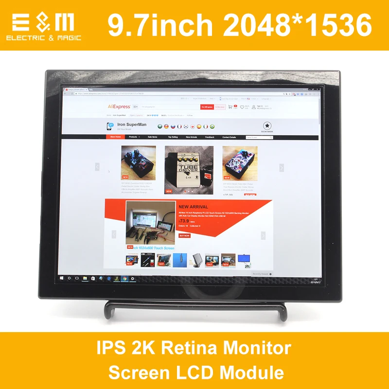 9 7 дюймовый 2048*1536 IPS 2K Retina монитор экран ЖК модуль HDMI TV Портативный Raspberry Pi 3 Xbox PS4