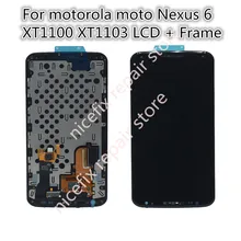 Номер отслеживания 100% протестированный AMOLED для Moto Google Nexus 6 LCD XT1100