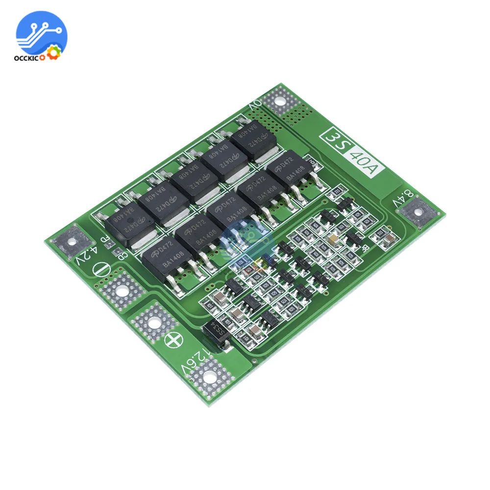 BMS 4S 40A плата защиты литиевой батареи с балансом улучшенная версия 18650 зарядное устройство литиевой батареи PCB BMS Защитная плата