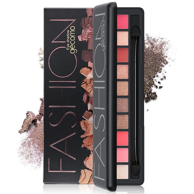 GECOMO Brand Shimmer Matte Eyeshadow Makeup Palette Long Lasting Waterproof Nude Eye Shadow Highlighter Powder Cosmetic Kit |