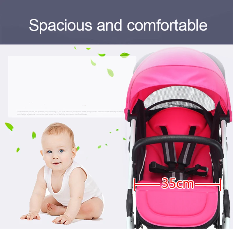 AIQI/AULON/babyfond детская коляска с высоким пейзажем, универсальная подушка для коляски