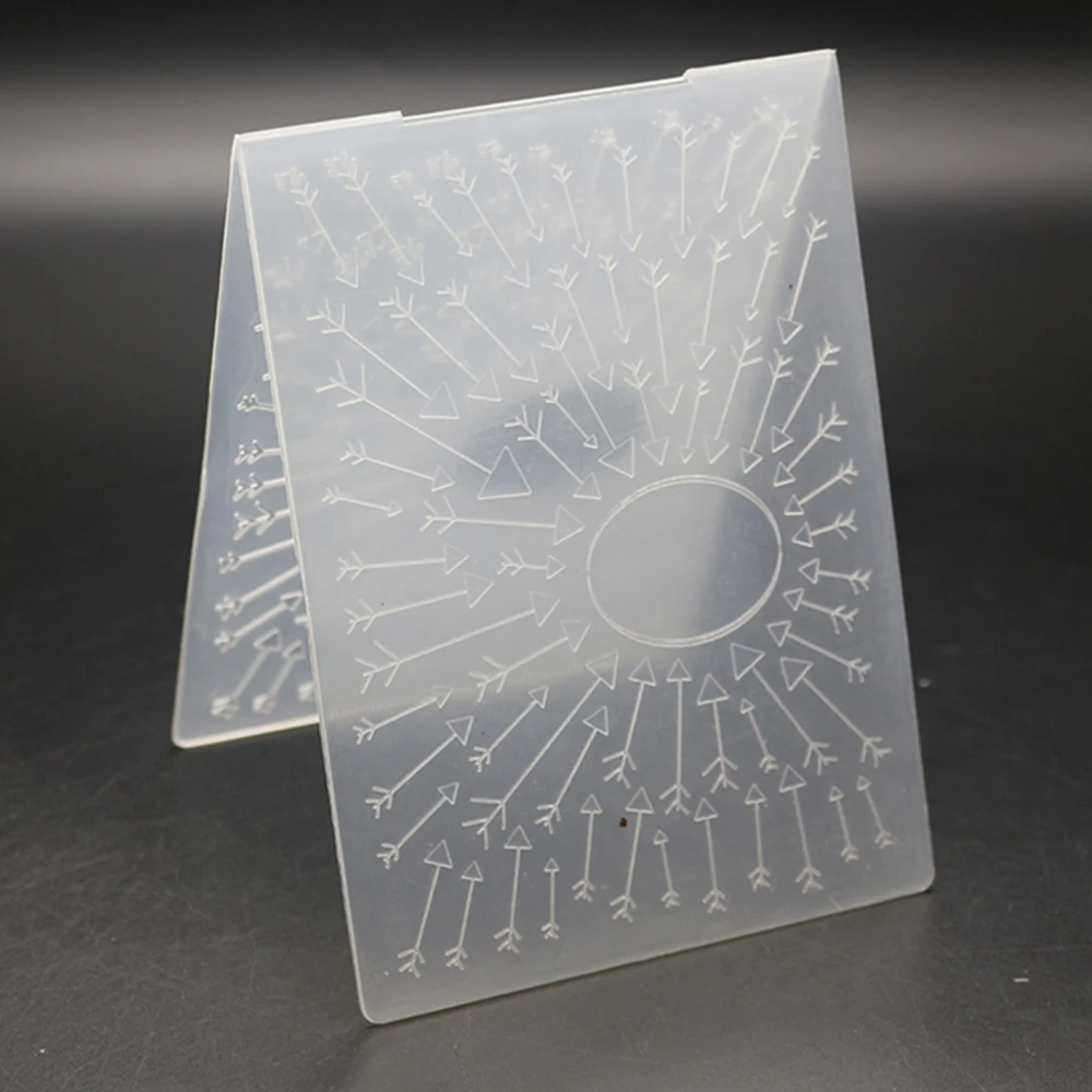 3D ПП рельефная доска прозрачная стрела металлические режущие трафареты для 2019 DIY
