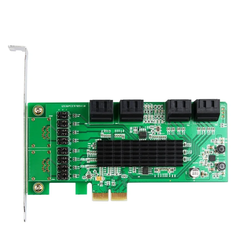 Набор микросхем Marvell 8 портов SATA III 6GB NCQ & Port Multiplier FIS PCIe Плата расширения