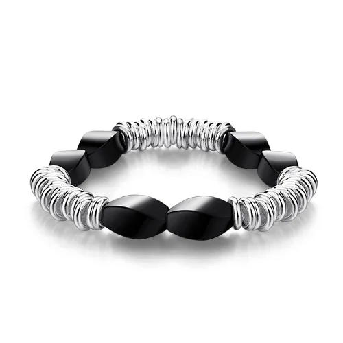 Новый модный эластичный браслет из стерлингового серебра 925 пробы. Женский