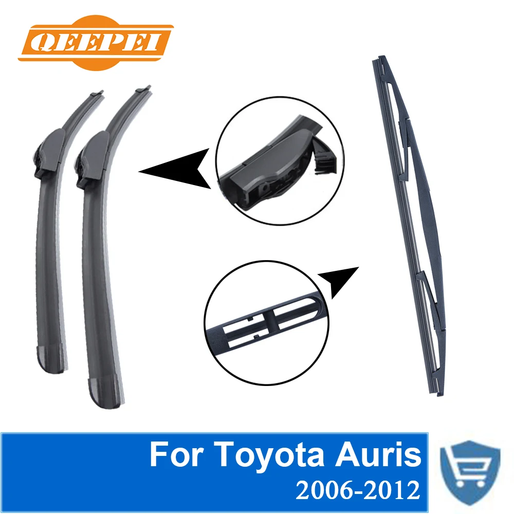 QEEPEI переднее и заднее лезвие стеклоочистителя Без Рычага для Toyota Auris 2006-2012
