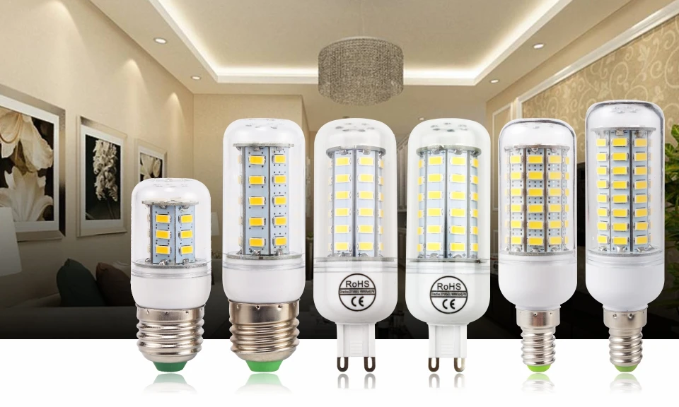 Светодиодный лампы E27 E14 220V SMD 5730 светодиодный светильник G9 24 36 48 56 69 72 светодиодный s кукурузы лампы, люстры для дома светильник ing светодиодный потолочный светильник