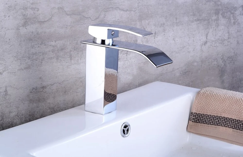 Смесители типа водопад латунный кран для ванной комнаты смеситель раковины