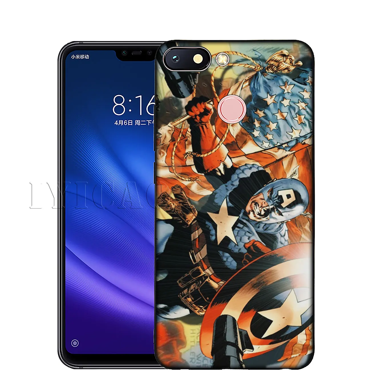 IYICAO Captain America Marvel Soft Silicone Phone Case for Xiaomi Mi 10 9 9T CC9 CC9E 8 SE A3 Pro A1 A2 Lite 6 pocophone f1 |