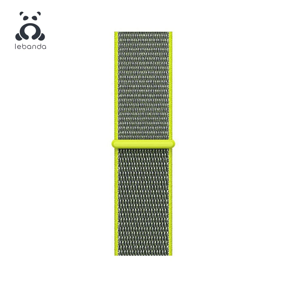 Flash Lebanda Sport loop для apple watch 5, 4, 3, 2, 1, ремешок для iwatch 38, 40, 42, 44 мм, тканый нейлоновый ремешок, Аляска, синий - Цвет ремешка: Flash