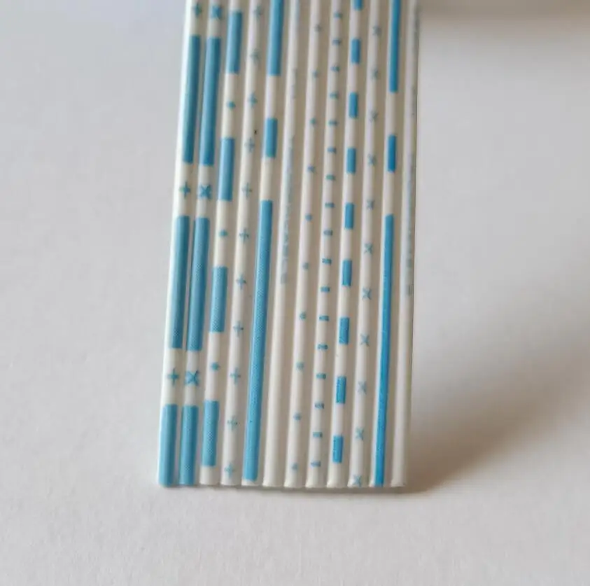 

12P 24AWG 24 # синий белый параллельный ленточный плоский кабель 5 м/1 лот