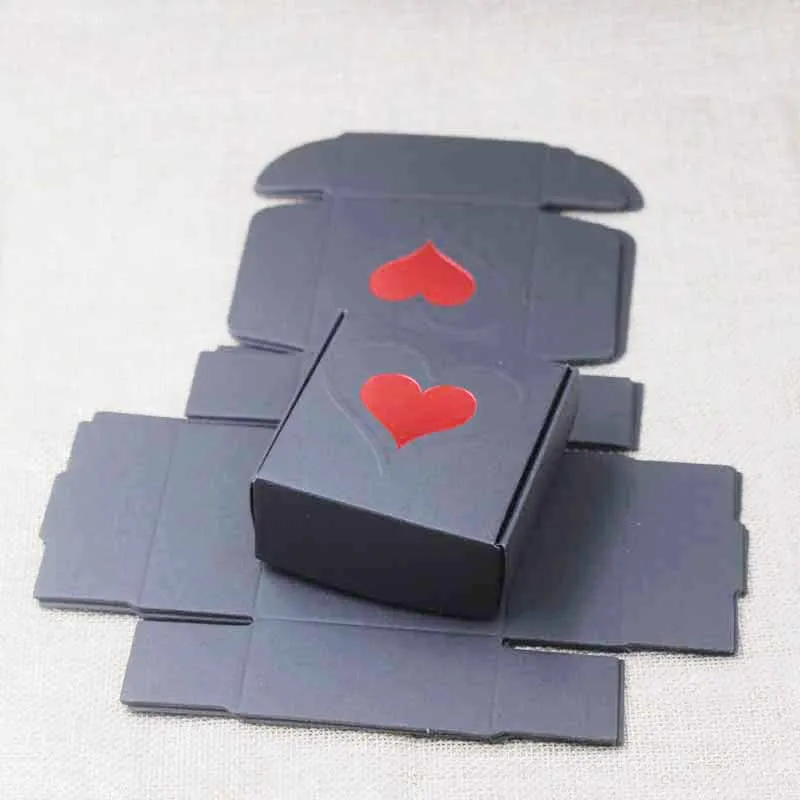 Новинка 2018New Коробка для мыла сердце с красным сердечком 1 партия = 20 шт. модная