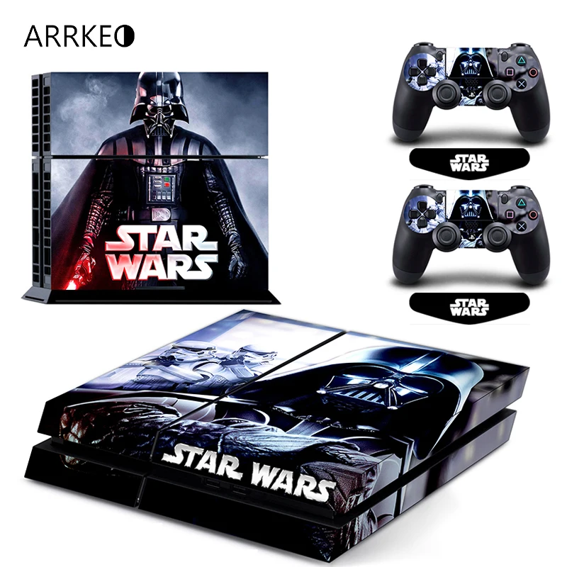 Виниловый чехол ARRKEO Звездные войны наклейка Дарт Вейдер PS4 для Sony Play Station 4 консоль