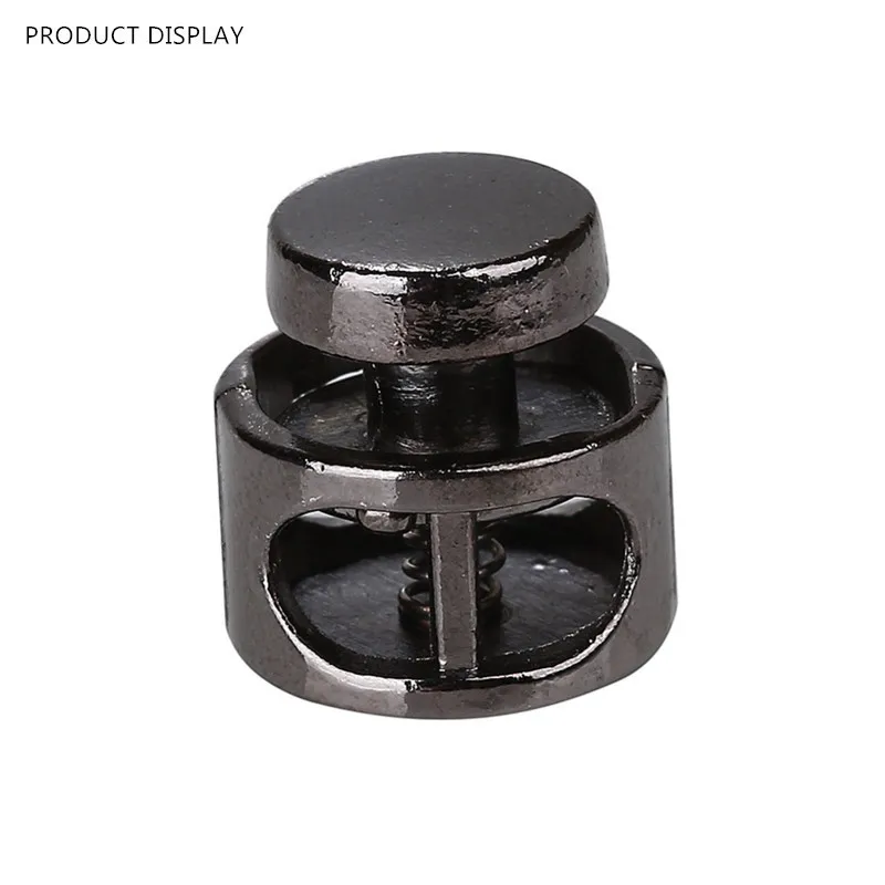 10 шт. черные металлические Пружинные застежки для шнурка|spring toggle|clasp cordclasp toggle |