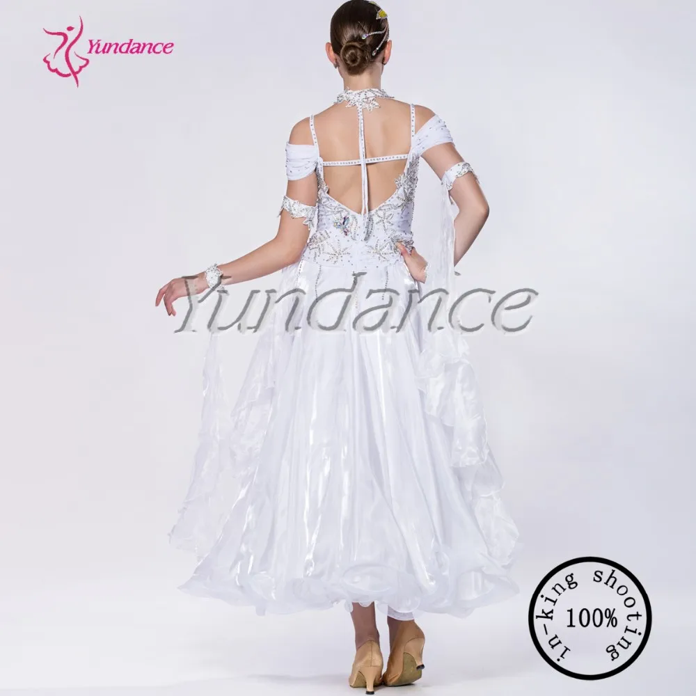 

Party White Ballroom Modern Dance Dresses For Ladies 2016 B-10249