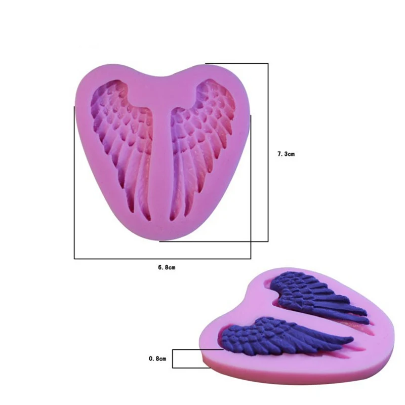 Силиконовая форма для мыла Angel Wings полимерная глина инструменты украшения тортов
