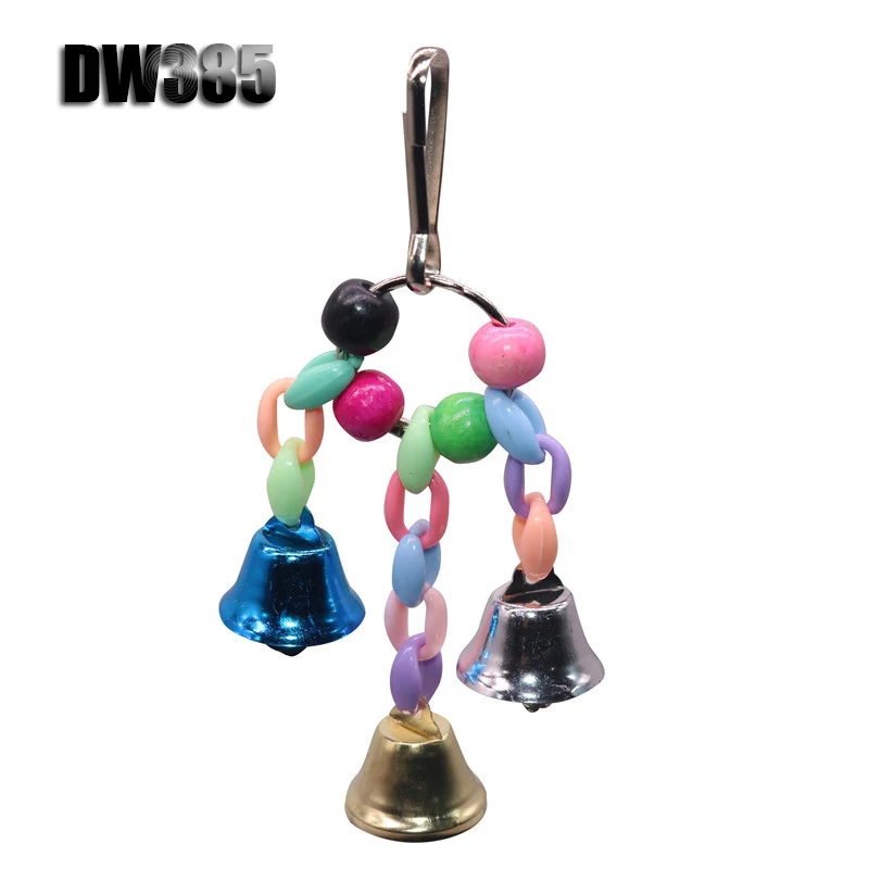 DW385 1 шт. аксессуары для птичьей клетки из цельного дерева игрушка для укуса птиц попугай Висячие ювелирные изделия Аксессуары для птиц товары для украшения дома - Цвет: DW385