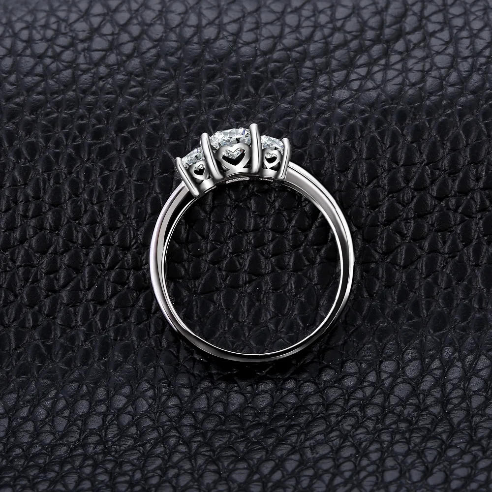 JewelryPalace Роскошные 1.7ct Pricess Cut кубического циркония Свадебные обручальные кольца для женщин Аутентичные 925 пробы сер