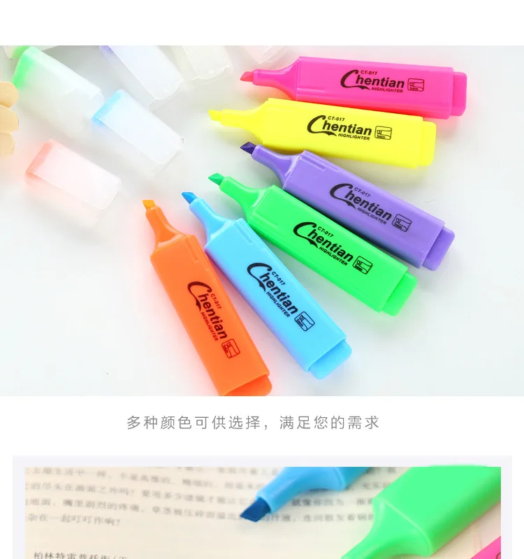 Coloffice Marker Pen Creative Candy Color Large Capacity Highlighter Student Prize Mark Graffiti Pen Children Stationery 1PC